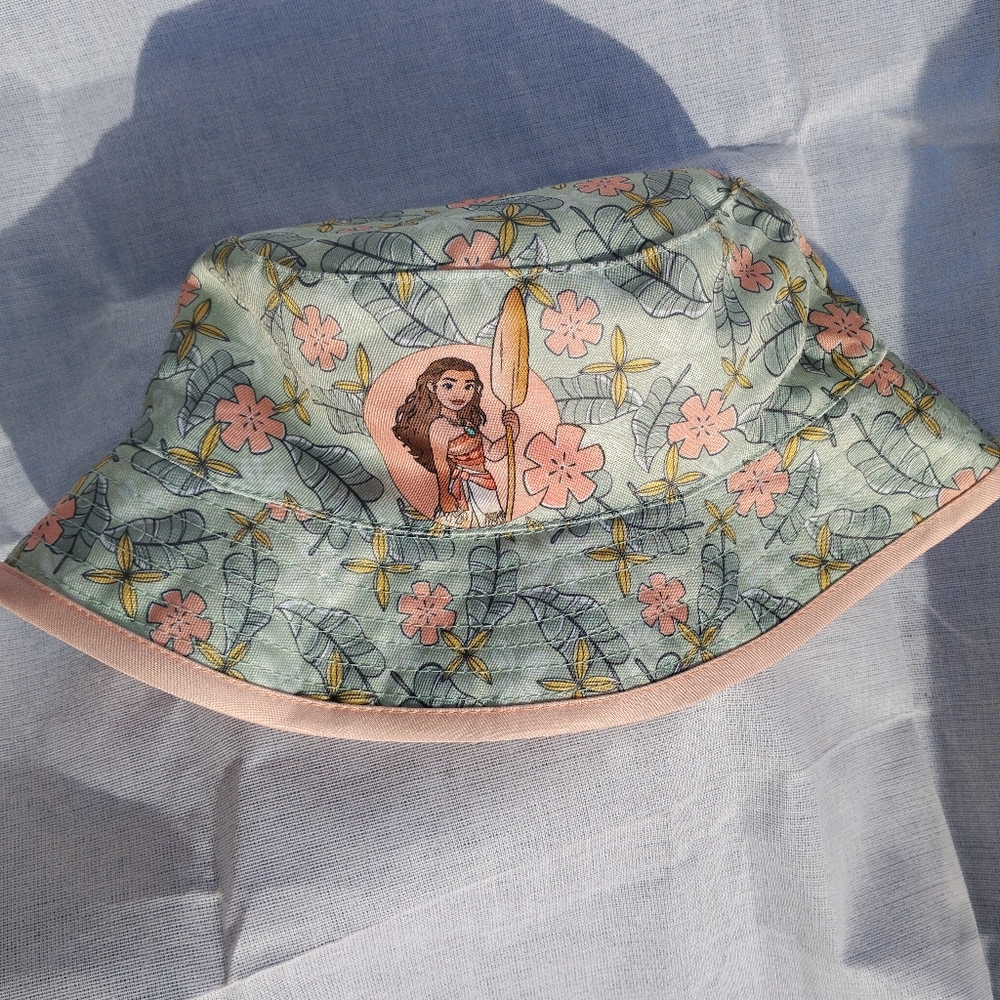 Disney Moana Tropical Bucket Hat - Pink and Green - Picture 4 of 8